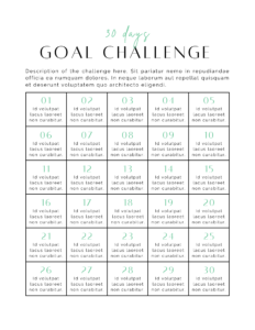 A 30 challenge from the Canva Ebook Template is a great lead magnet.