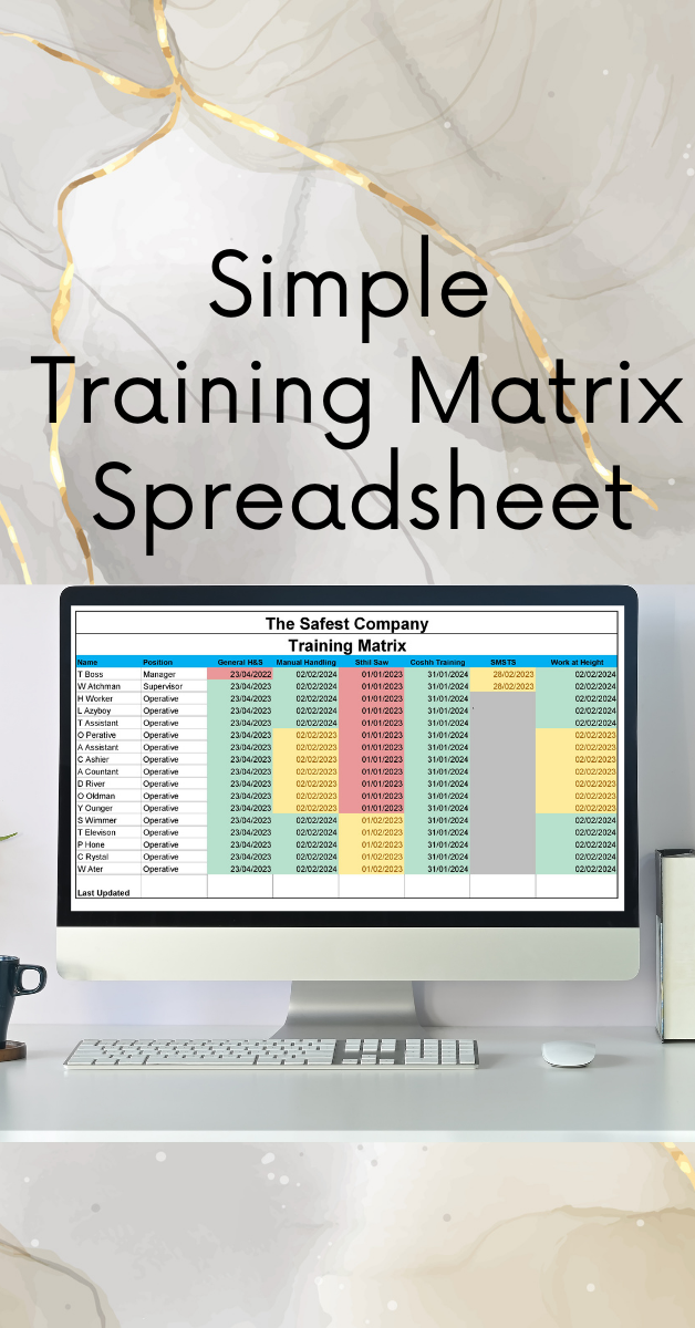 download a training matrix