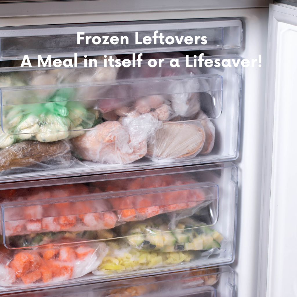 meal planning for beginners tip - frozen leftovers are a meal or a lifesaver when life doesn't go to plan