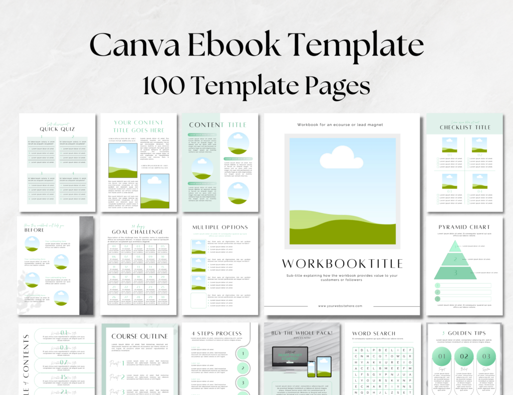 canva workbook template